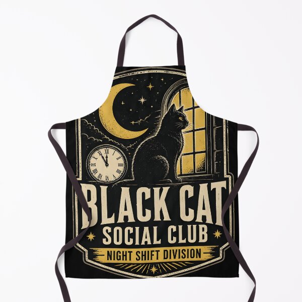 Item preview, Black Cat Social Club Night Shift Division designed and sold by OliviaHayesArt.