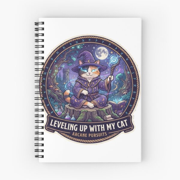 Item preview, Magical Cat Wizard RPG Fantasy Cute Gamer T-Shirt Sticker Design designed and sold by happyshirt27.