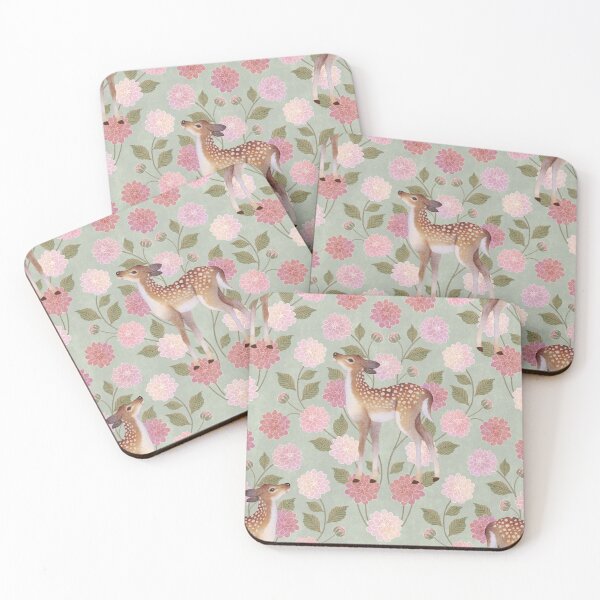 Item preview, Deer & Dahlias designed and sold by Caitie-M.