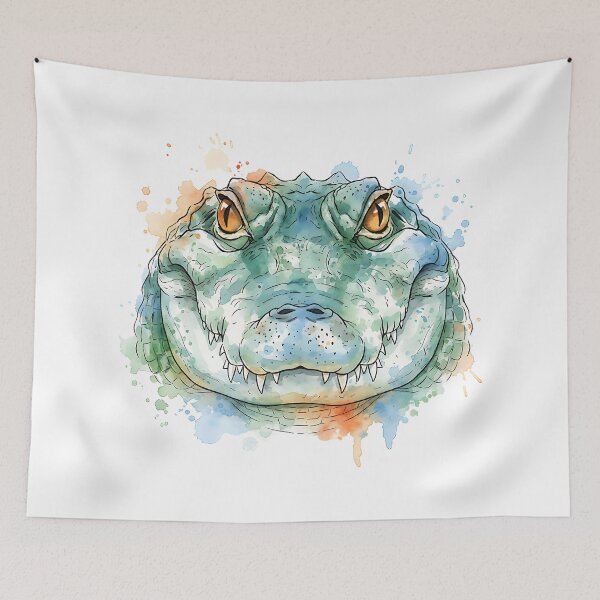 Item preview, Crocodile face vintage t-shirt  designed and sold by Knowvhere.