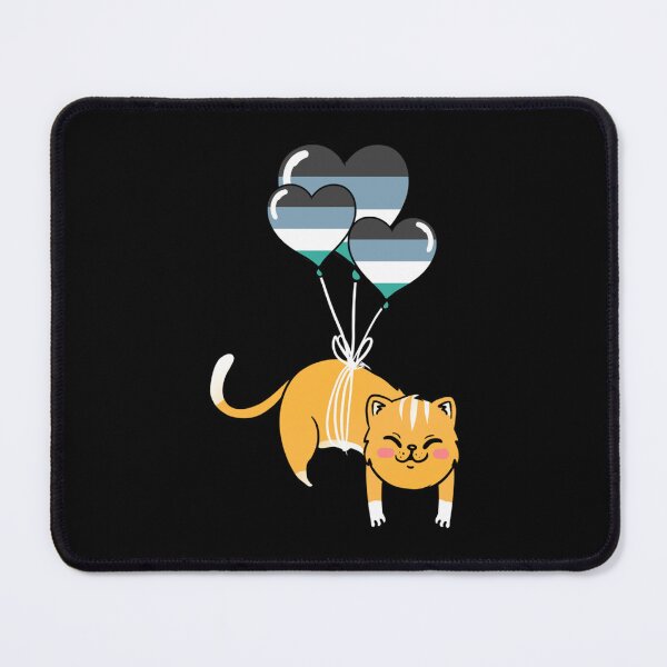 Item preview, Cat Heart Balloon Oriented Aroace Pride     designed and sold by MICHELL-LOVEB.