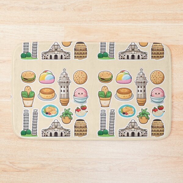 Item preview, Italian Culture Icons – Cute Food & Landmarks Stickers designed and sold by Yasmine Mohammed.