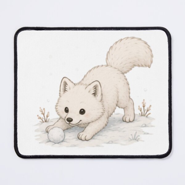 Item preview, Playful Pounce Arctic Fox designed and sold by MellowMunchkins.