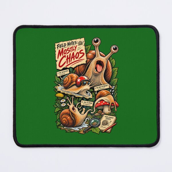 Item preview, Field Notes: Mostly Chaos – Funny Snail Nature designed and sold by Pandaburba.