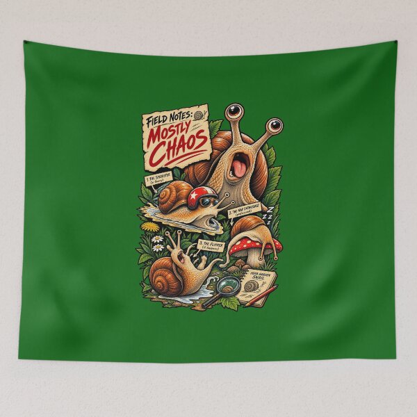 Item preview, Field Notes: Mostly Chaos – Funny Snail Nature designed and sold by Pandaburba.