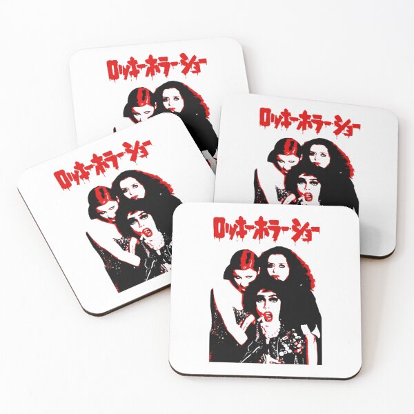 Item preview, Rocky Horror Japanese Red Outline Faces designed and sold by ElisaLitien.