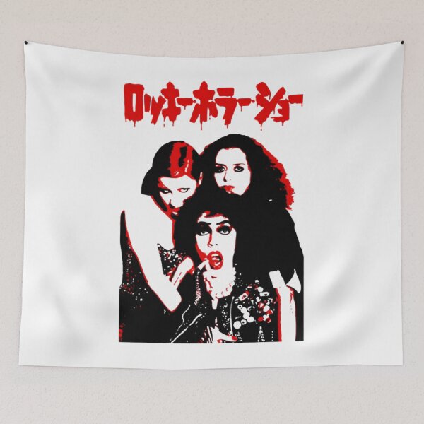 Item preview, Rocky Horror Japanese Red Outline Faces designed and sold by ElisaLitien.
