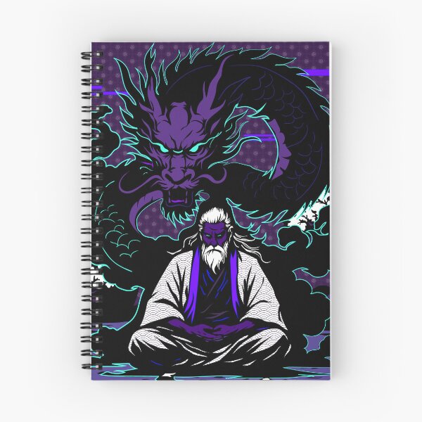 Item preview, Meditating Sage Purple Dragon Spirit designed and sold by Baihuart.