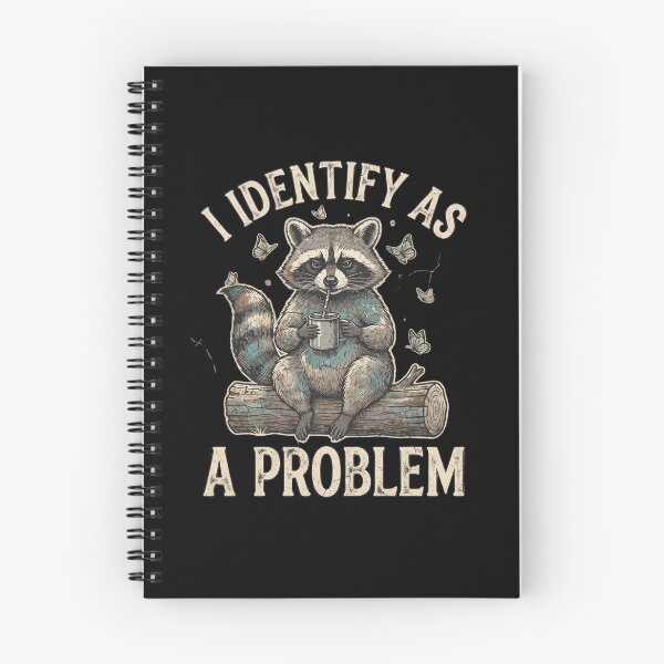 Item preview, I Identify As A Problem Funny Raccoon Trash Panda designed and sold by dudelinart.