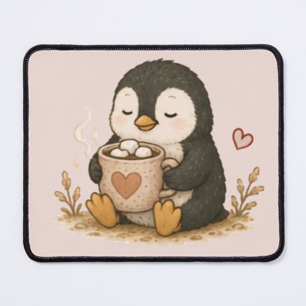 Item preview, Hot Chocolate Time Penguin designed and sold by MellowMunchkins.
