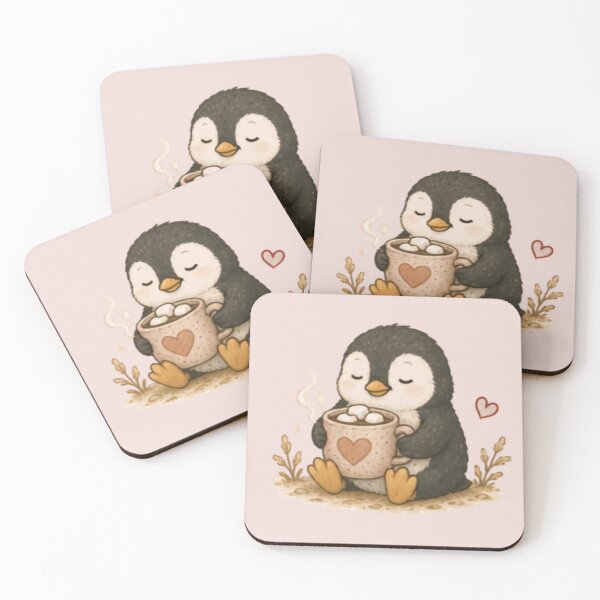 Item preview, Hot Chocolate Time Penguin designed and sold by MellowMunchkins.