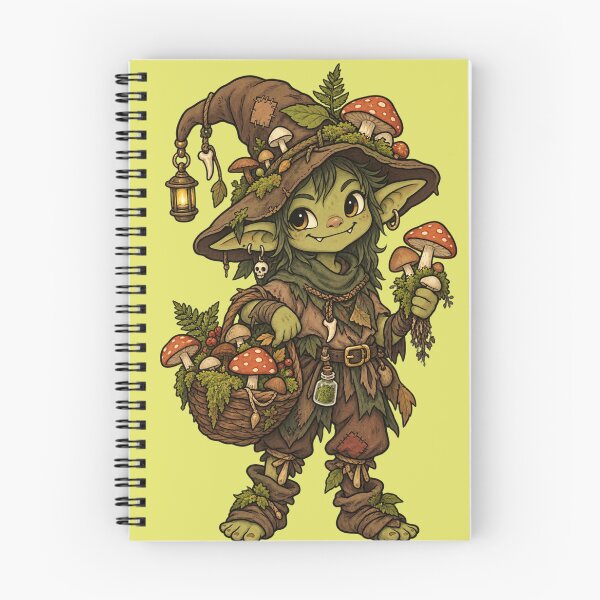 Item preview, Mushroom Goblin – Cottage core Goblin core Forest Forager Design designed and sold by Inkora_CC.