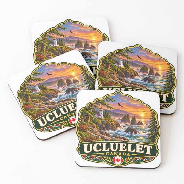 Item preview, Ucluelet Canada Pacific Coast Vintage Travel Badge designed and sold by ChicClicker.
