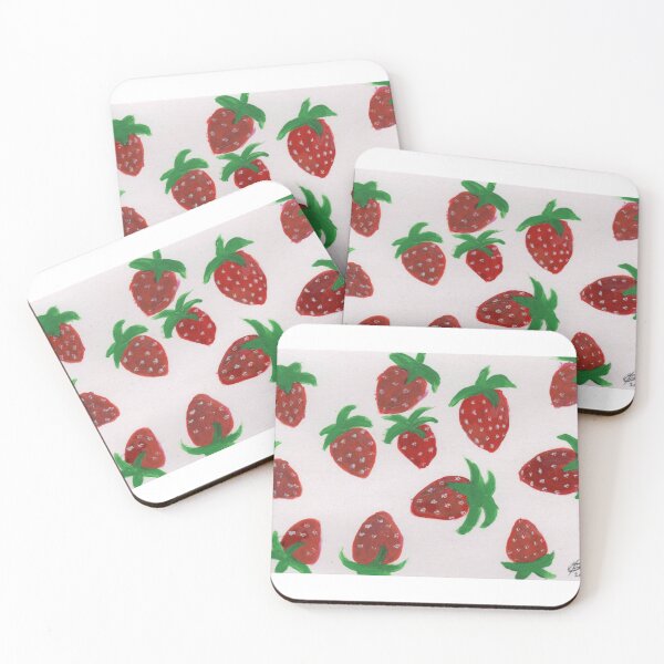 Item preview, Strawberry watercolor designed and sold by Cheycraftyeye.