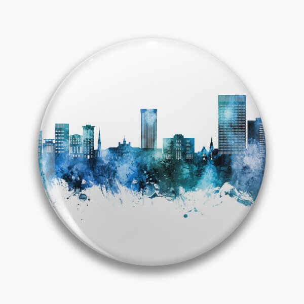 Item preview, Greenville South Carolina Skyline designed and sold by ArtPrints.