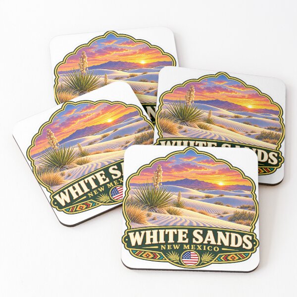 Item preview, White Sands New Mexico Desert Vintage Travel Badge designed and sold by ChicClicker.