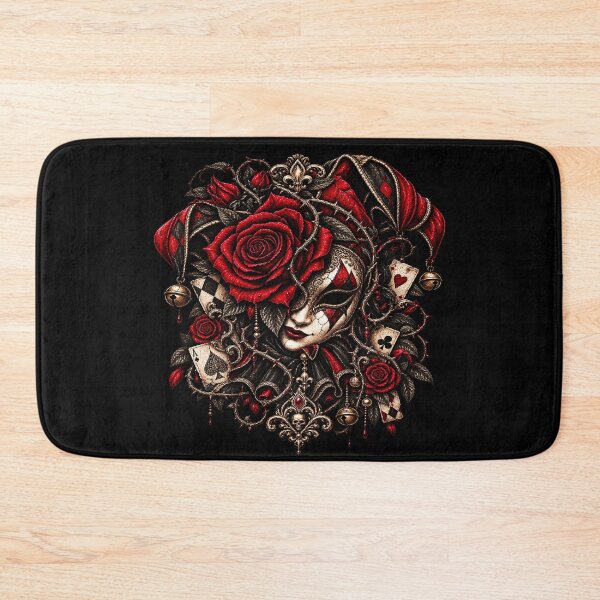 Artikelvorschau, Gothic Jester Masquerade Rose entworfen und verkauft von TheInkRaven.