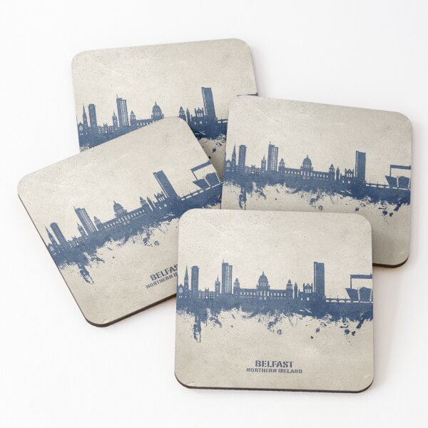 Item preview, Belfast Northern Ireland Skyline designed and sold by ArtPrints.