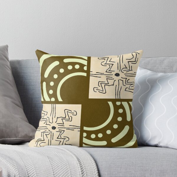 Item preview, African Sun | Boho Pattern Art | Olive Green Tribal Geometric Design | Modern Abstract Home Decor designed and sold by MoonHoneybyImani.