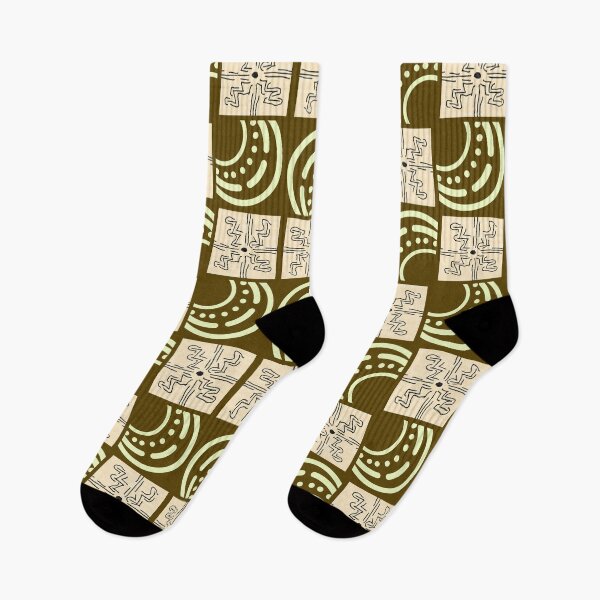Item preview, African Sun | Boho Pattern Art | Olive Green Tribal Geometric Design | Modern Abstract Home Decor designed and sold by MoonHoneybyImani.