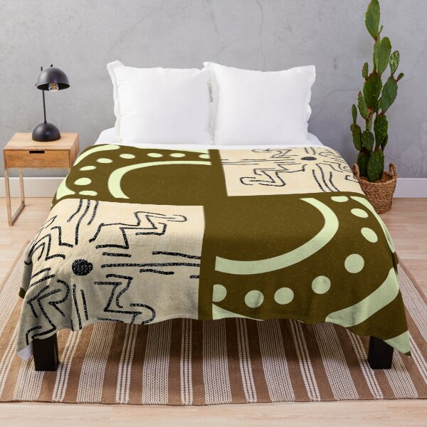 Item preview, African Sun | Boho Pattern Art | Olive Green Tribal Geometric Design | Modern Abstract Home Decor designed and sold by MoonHoneybyImani.