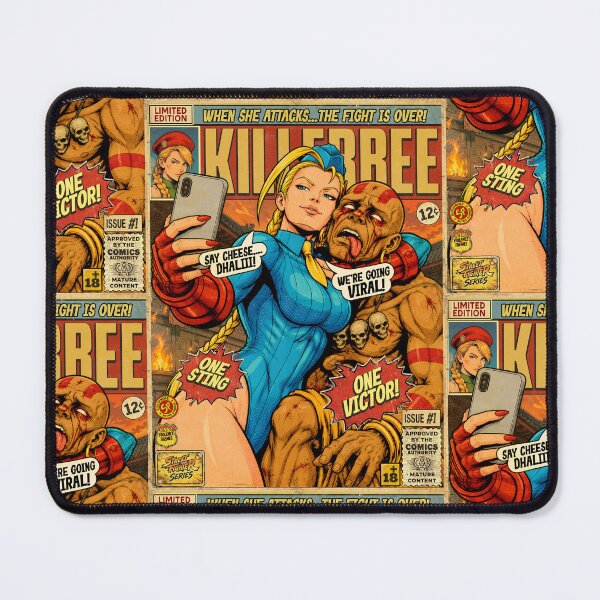 Item preview, Street Fighter Cammy Vintage Retro Comic Cover Art designed and sold by Back2Collage.
