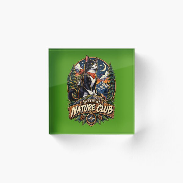 Item preview, Official Nature Club – Adventure Cat designed and sold by Pandaburba.