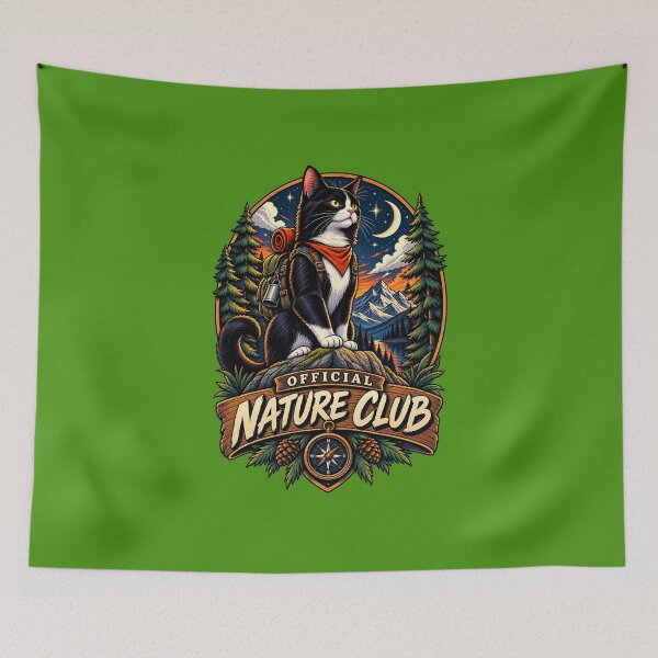 Item preview, Official Nature Club – Adventure Cat designed and sold by Pandaburba.