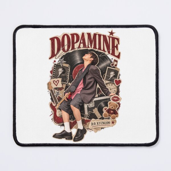 Item preview, D.O Kyungsoo Retro Guitar Vinyl Collage designed and sold by Valeree Store.