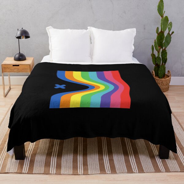 Item preview, Wavy Rainbow Ribbon Stripes Abstract Design designed and sold by AhmedZouita.