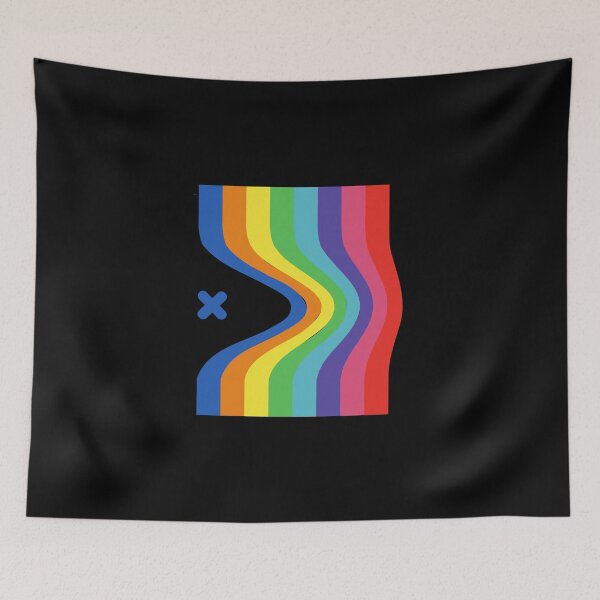 Item preview, Wavy Rainbow Ribbon Stripes Abstract Design designed and sold by AhmedZouita.
