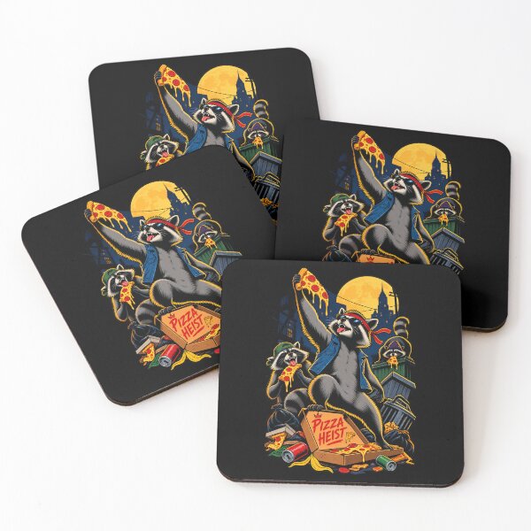 Item preview, The Pizza Heist – Raccoon Pizza Thieves designed and sold by Pandaburba.