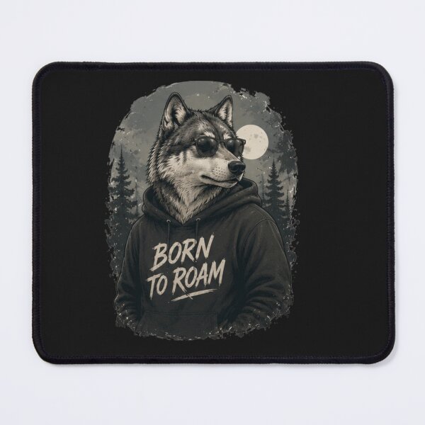 Item preview, Vintage Wolf Born to Roam designed and sold by IGArte.