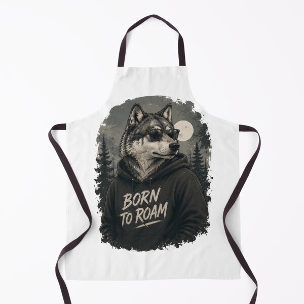 Item preview, Vintage Wolf Born to Roam designed and sold by IGArte.