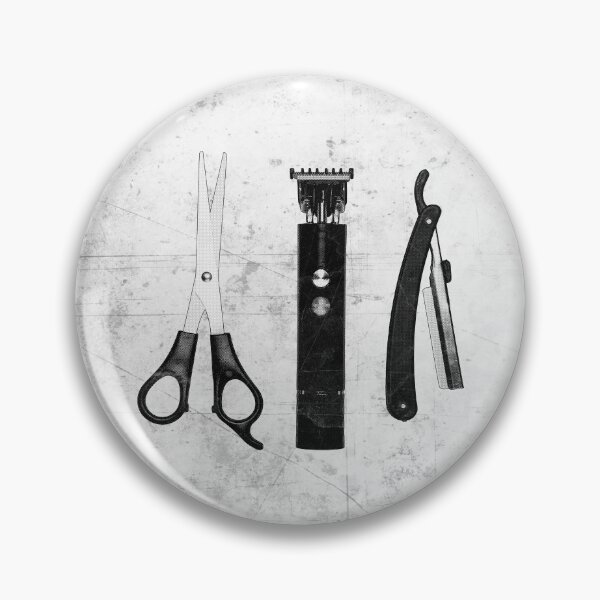 Item preview, Vintage Barber Tools Shears Clipper and Razor designed and sold by Ghoul Enterprises.