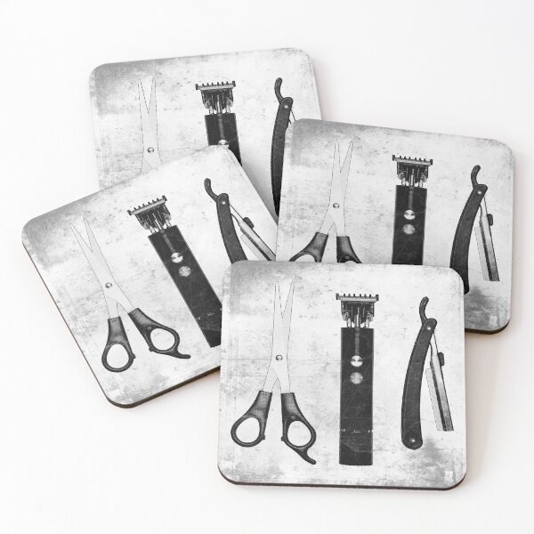 Item preview, Vintage Barber Tools Shears Clipper and Razor designed and sold by Ghoul Enterprises.