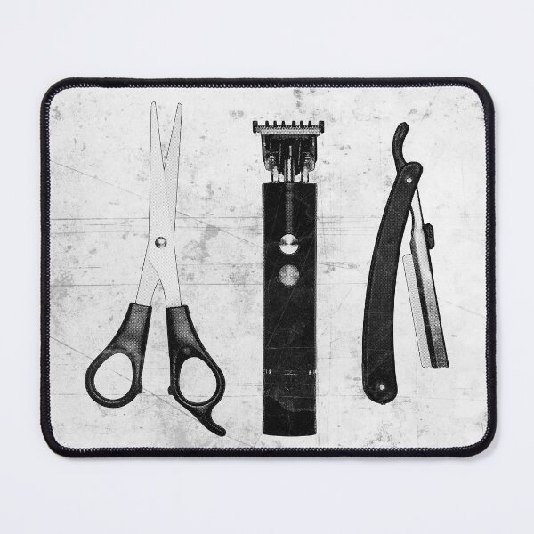 Item preview, Vintage Barber Tools Shears Clipper and Razor designed and sold by Ghoul Enterprises.
