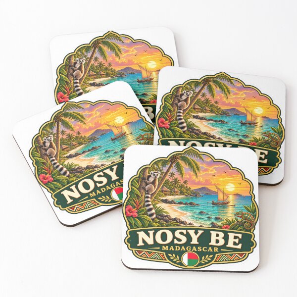 Item preview, Nosy Be Madagascar Tropical Island Vintage Travel Badge designed and sold by ChicClicker.