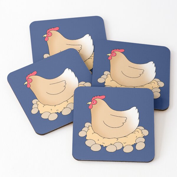 Item preview, Cute Mother Hen Hatching Eggs in Nest Illustration designed and sold by ubborn.