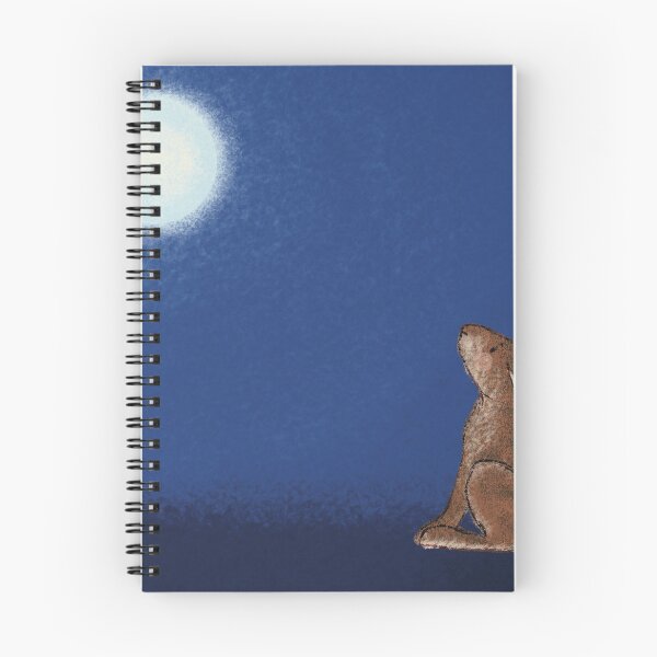 Aperçu de l'œuvre Lièvre contemplant la lune créée et vendue par Kimberley Cummings Illustration.