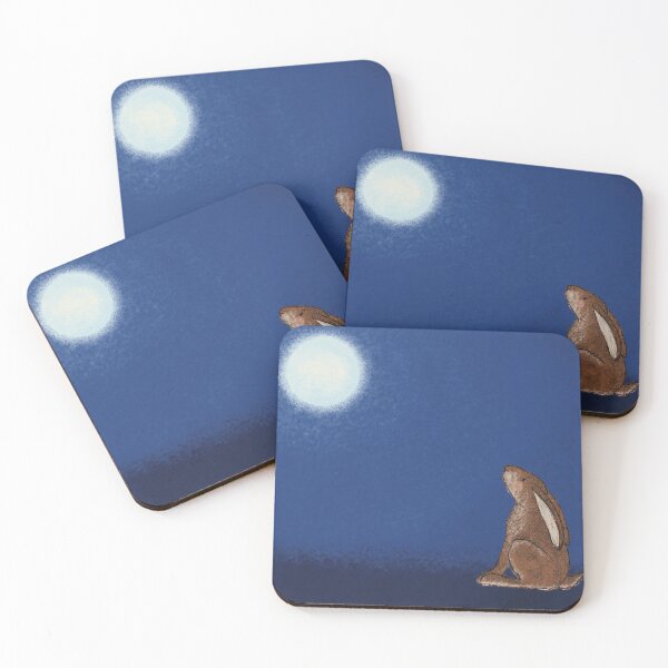 Item preview, Moon Gazing Hare designed and sold by Kimberley Cummings Illustration.