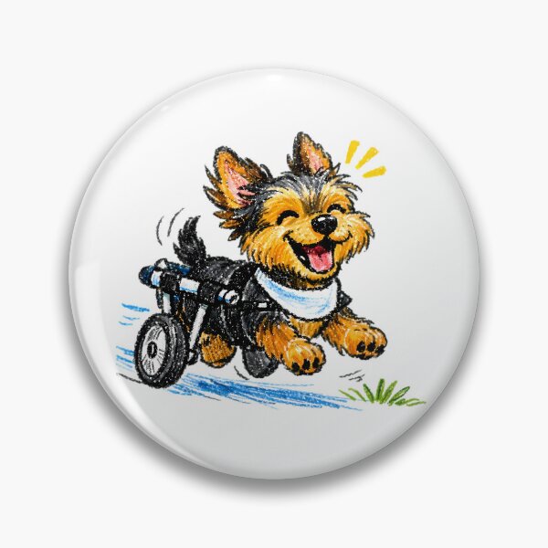 Item preview, Happy Dog in Wheelchair Illustration designed and sold by Agnisherl.
