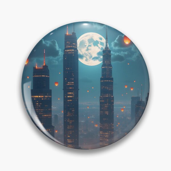 Item preview, Lanterns Over the City Moon designed and sold by nhk999.