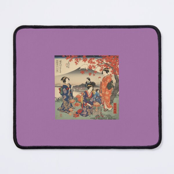 Item preview, Autumn Gathering with Mt Fuji — Ukiyo-e Style Art designed and sold by derideriworks.