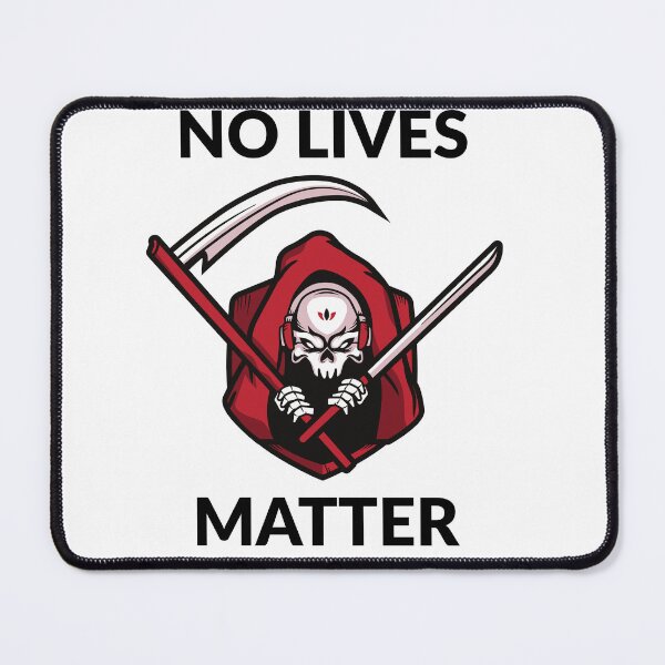 Item preview, No Lives Matter Grim Reaper Edgy Dark Humor Goth Graphic designed and sold by BoldPowStudio.