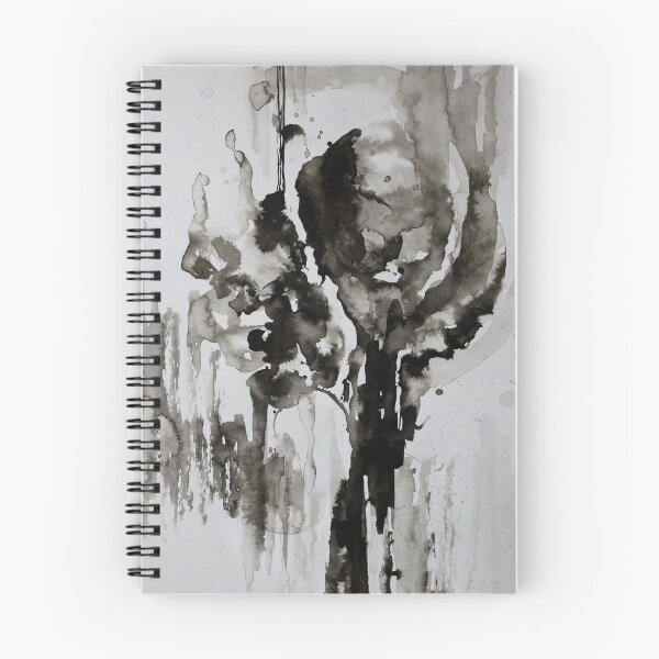 Item preview, Copia de MEMORIES | Black & White Floral Ink Painting | Abstract Botanical Art | Minimalist Chinese Ink Wash designed and sold by CaroEscalante.
