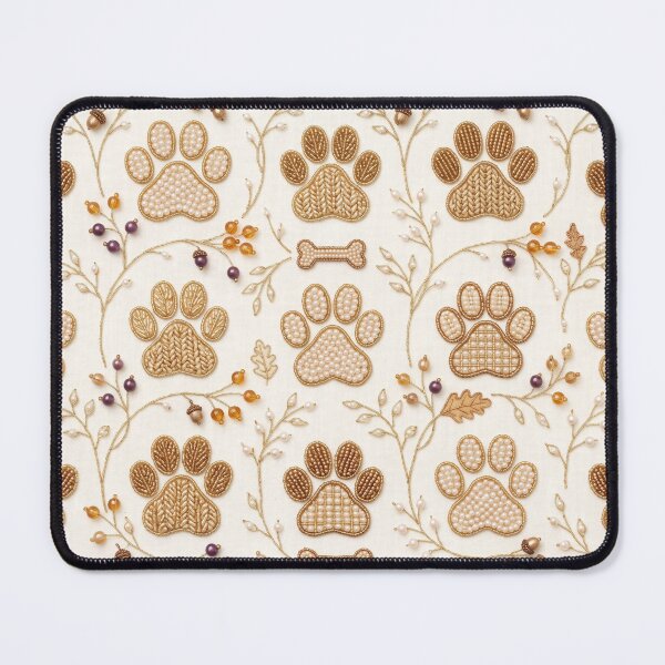 Item preview, Cozy Dog Paw Print Pattern designed and sold by PeacefulArtUkr.