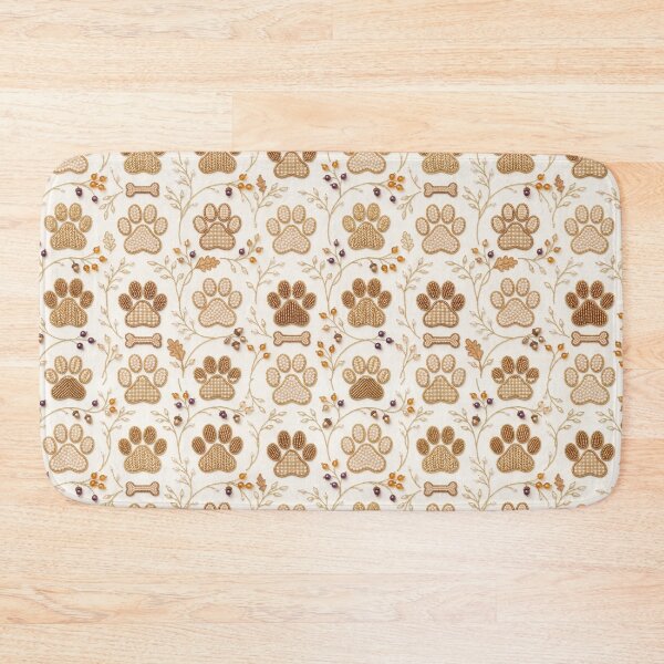 Item preview, Cozy Dog Paw Print Pattern designed and sold by PeacefulArtUkr.