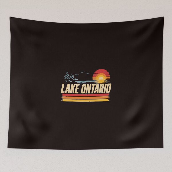 Artikelvorschau, Vintage-Sonnenuntergang am Ontariosee, Sonnenuntergang an den Großen Seen entworfen und verkauft von ChuyenSuperx.