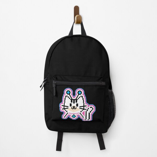 Item preview, Pixel Art Cat Face With Antenna Eyes designed and sold by AhmedZouita.